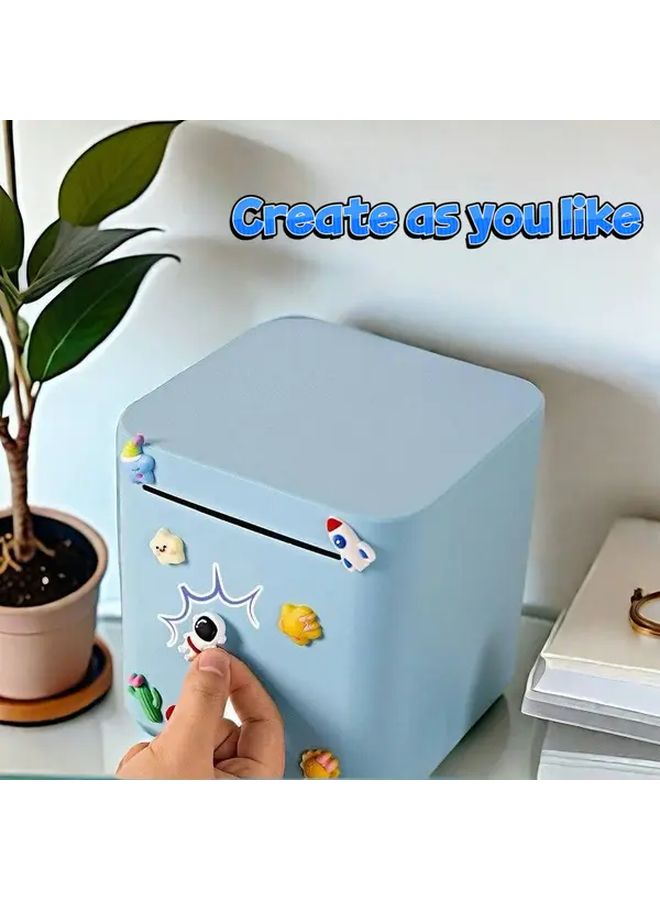ملصقات كرتون بيضاء جرة بنك المال 5 9 بوصة صندوق عملات مضاد للسقوط تخزين هدية - Image 3